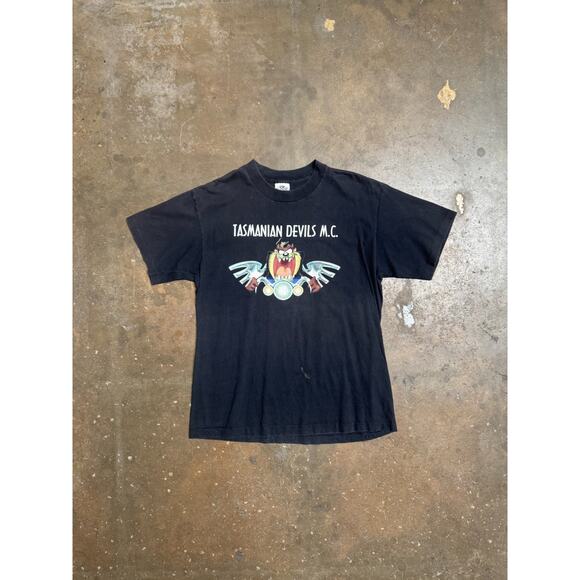 Warner Bros. Other - 1991 Tasmanian Devils M.C. Looney Tunes Taz Tee – Warner Bros Biker - Sz L
